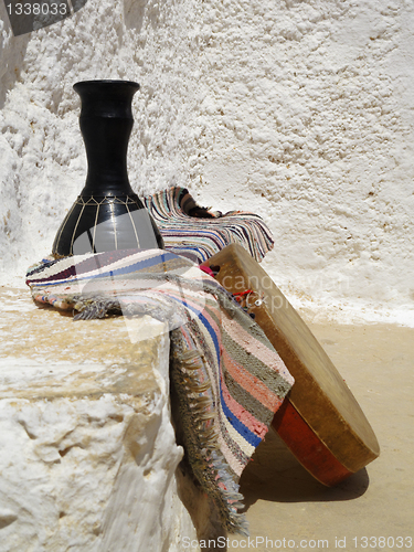 Image of Ritual drums Berbers in Matmata, Tunisia