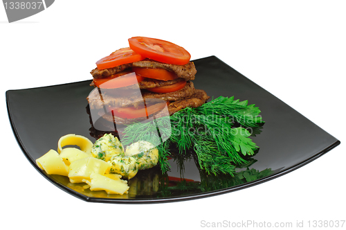 Image of Roast beef on a plate