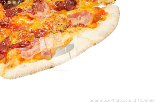Image of Pizza with  sausage  and bacon