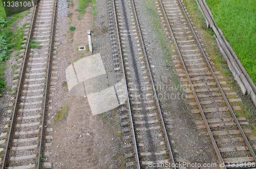Image of Three railway track.