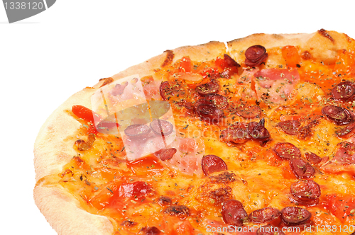 Image of Pizza with  sausage  and bacon