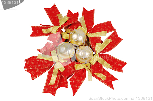 Image of Festive decoration - ribbon and bow.