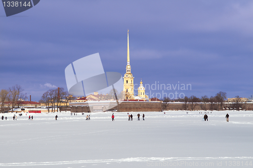 Image of Peter and Paul Fortress in St. Petersburg.