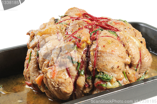 Image of Baked ham on a tray