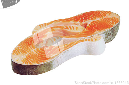 Image of Raw salmon steaks