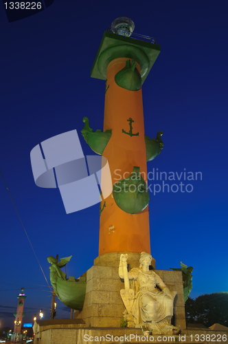 Image of Rostral Column in St. Petersburg, Russia.