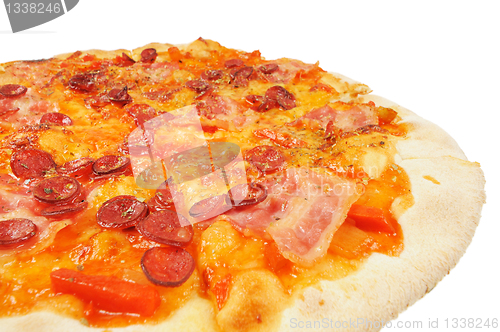 Image of Pizza with  sausage  and bacon