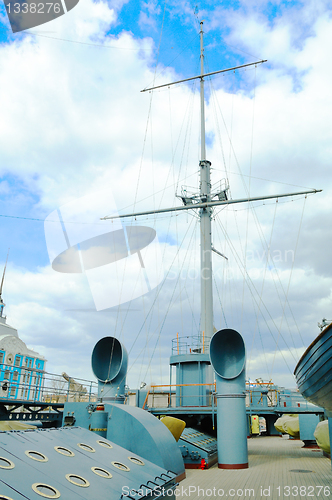 Image of St. Petersburg. Russia. Landmark cruiser "Aurora"