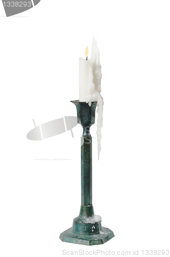 Image of Candle in the old candlestick