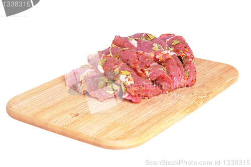 Image of Raw meat,  with spices