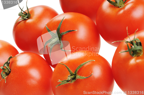 Image of Several tomatoes, close-up