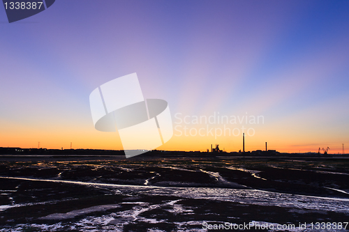 Image of Sunset on the Tejo river.