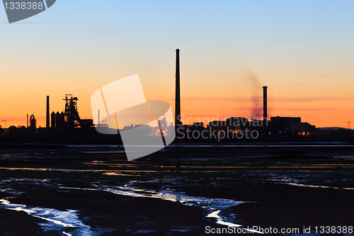 Image of Sunset on the Tejo river.