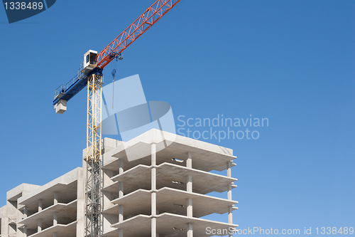 Image of construction with crane