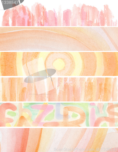 Image of watercolor banners