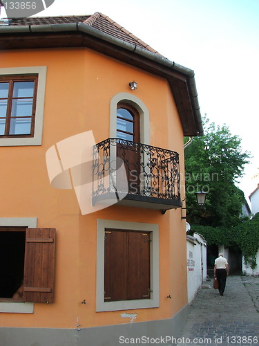 Image of old house with balkony