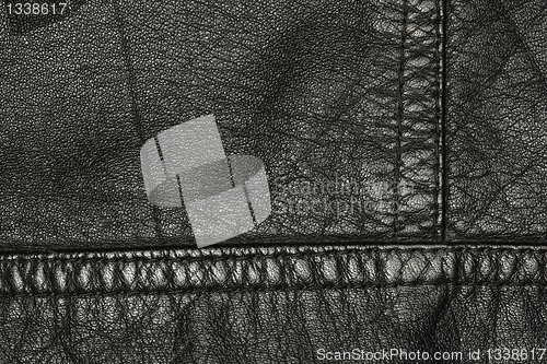 Image of black leather