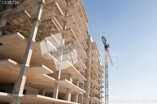 Image of construction with crane