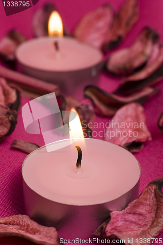 Image of pink candles