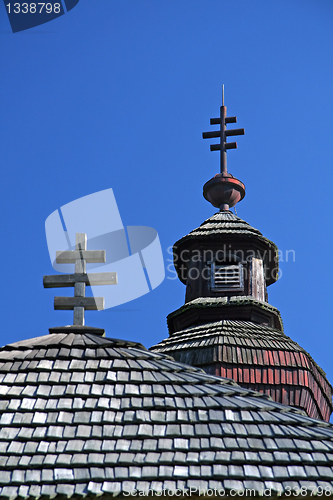 Image of wooden church detail