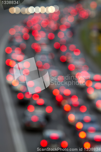 Image of city  traffic in the afternoon