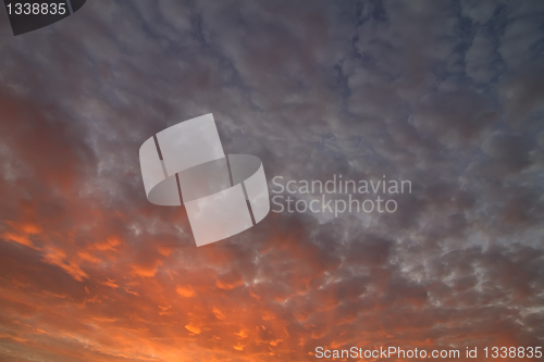 Image of  clouds at sunset