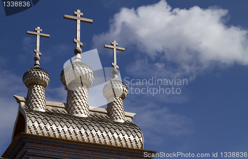Image of wooden russian church
