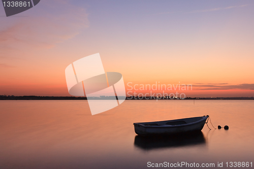 Image of Sunset on the Tejo river.