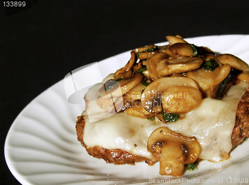 Image of mushroom chopped steak