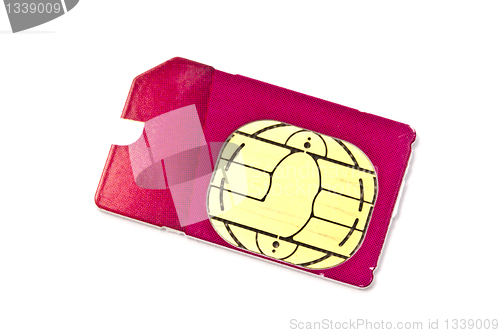 Image of Sim card for mobile phone 