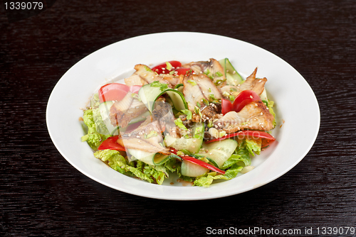 Image of Salad of smoked eel