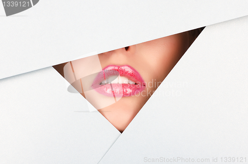 Image of Beautiful female lips