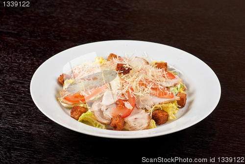Image of chicken meat filet salad