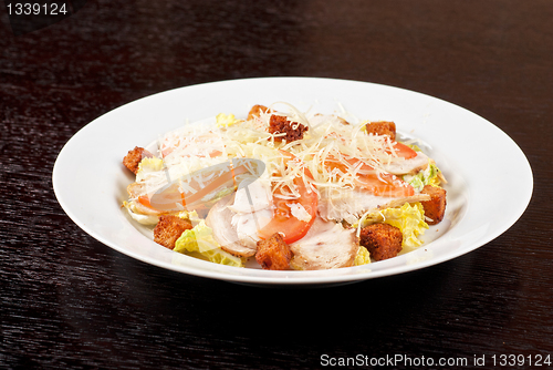 Image of chicken meat filet salad