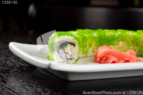 Image of sushi rolls