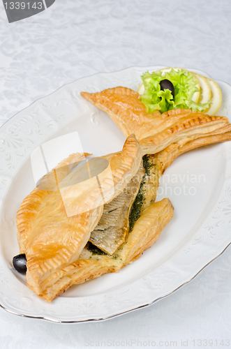 Image of tasty dish of trout fish