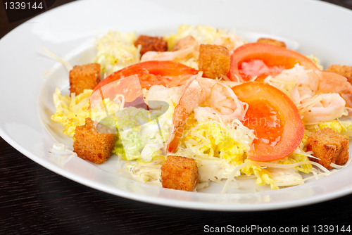 Image of tiger shrimps salad