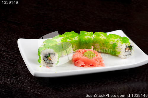 Image of sushi rolls