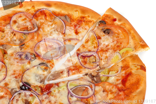 Image of vegetable pizza