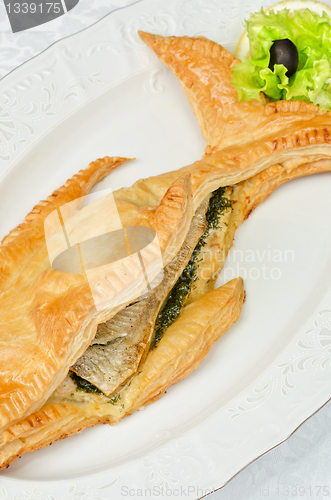 Image of tasty dish of trout fish