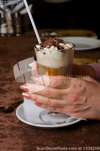 Image of latte coffe