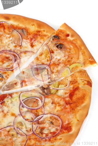 Image of vegetable pizza