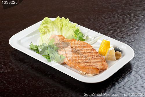 Image of Grilled salmon steak