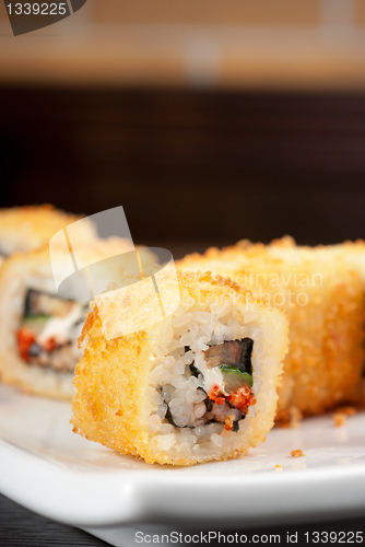 Image of sushi rolls