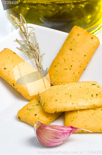 Image of Garlic crackers