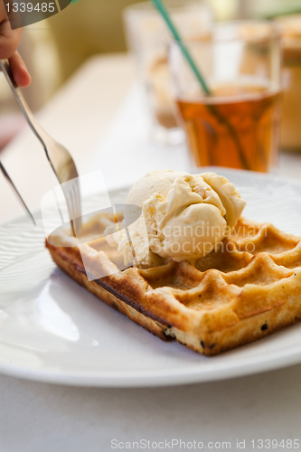 Image of Delicious waffle