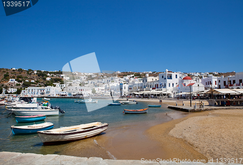 Image of Fishing boats in Mykonos, Greece