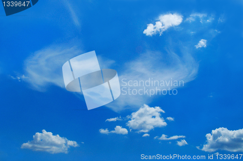 Image of picturesque clouds are in sky