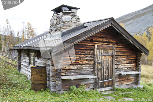 Image of Old traditional wooden cabin 