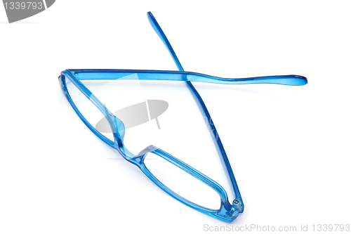 Image of Beautiful blue glasses 